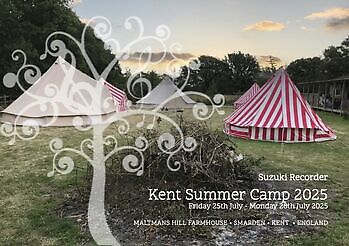 Suzuki Recorder Kent Summer Camp 2025 - Jaap Delver Suzuki-Blokfluitonderwijs